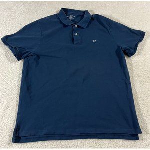 Vineyard Vines Polo Shirt Mens XL Classic Fit Blue White Whale Golf